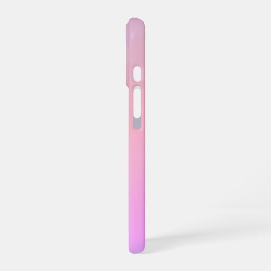 Dreamy Cotton Candy Pastel Gradient iPhone 16 Hülle (Linke Seite)