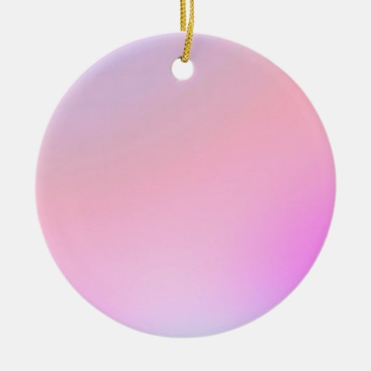 Dreamy Cotton Candy Pastel Gradient Keramik Ornament (Vorne)