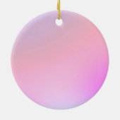 Dreamy Cotton Candy Pastel Gradient Keramik Ornament (Hinten)