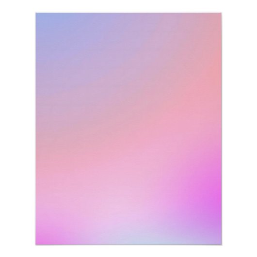Dreamy Cotton Candy Pastel Gradient Poster (Vorderseite)