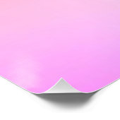 Dreamy Cotton Candy Pastel Gradient Poster (Ecke)