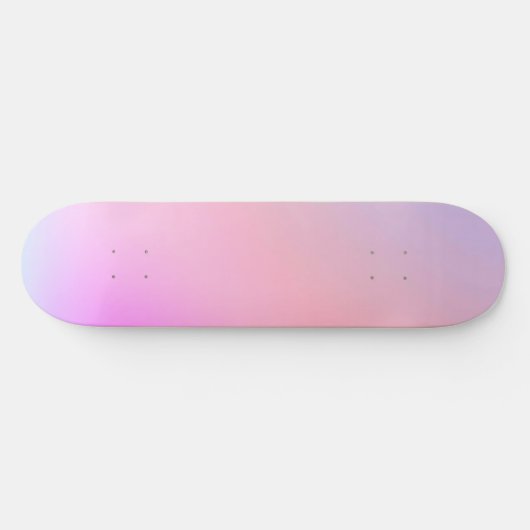 Dreamy Cotton Candy Pastel Gradient Skateboard (Horizontal)
