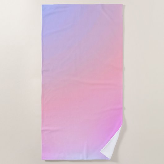 Dreamy Cotton Candy Pastel Gradient Strandtuch (Vorderseite)