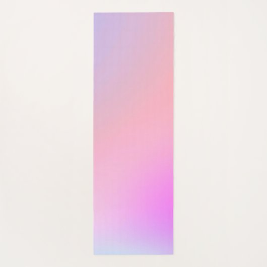 Dreamy Cotton Candy Pastel Gradient Yogamatte (Rückseite)