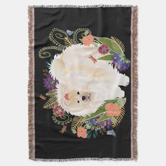 DREAMY CREAMY Creme Chow Decke (Vorderseite Vertikal)