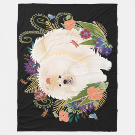 DREAMY CREAMY Creme Chow Fleecedecke