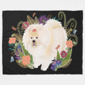 DREAMY CREAMY Creme Chow Fleecedecke (Vorderseite (Horizontal))