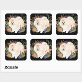 DREAMY CREAMY Creme Chow Quadratischer Aufkleber (Blatt)