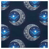 Dreamy Crescent Moon Stoff (Muster)