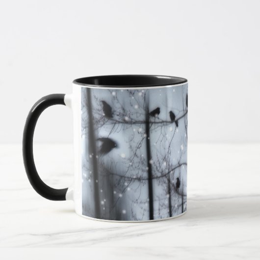 Dreamy Crow Snowfall Tasse (Links)