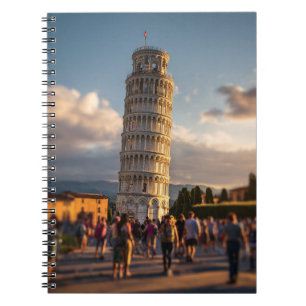 Dreamy Crowd Leaning Tower Notebook Notizblock