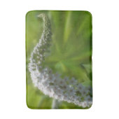 Dreamy Curling White Blume Badematte (Vorderseite Vertikal)