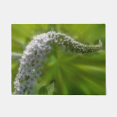 Dreamy Curling White Blume Fußmatte (Vorderseite)