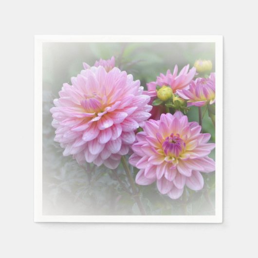 Dreamy Dahlias Serviette (Vorderseite)