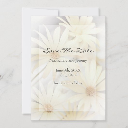 "Dreamy Daisies 2" Save the Date (Vorderseite)