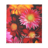Dreamy Daisies florales Notepad Notizblock (Vorderseite)