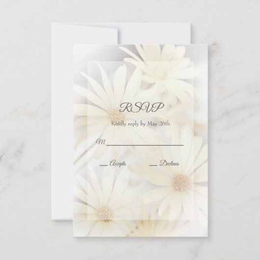 Dreamy Daisis 2 RSVP-Karte RSVP Karte (Vorderseite)