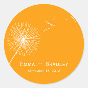 Dreamy Dandelion Fevor Sticker - Orange Spice