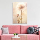 Dreamy Dandelion Illustration Leinwanddruck (Insitu (Wohnzimmer))