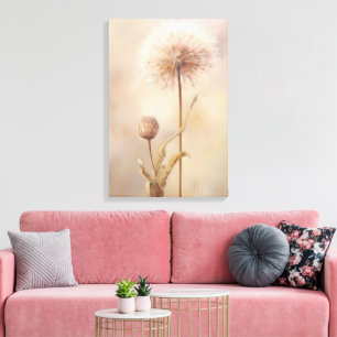 Dreamy Dandelion Illustration Leinwanddruck