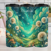 Dreamy Dandelion Meadow Cosmic Night Thermosbecher