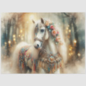 Dreamy Decorated Fairytale Horse Decoupage Seidenpapier (Vorderseite)