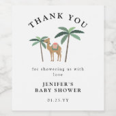 Dreamy Desert Niedlich Camel Weinlabel Weinetikett (Einzelnes Label)