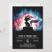 Dreamy Digital Cat Geburtstag Einladung (Vorderseite)