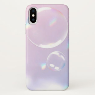 Dreamy Dimension: Holographic Bubble iPhone Case