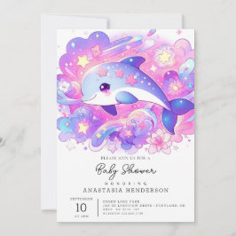 Dreamy Dolphin Baby Dusche Einladung