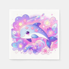 Dreamy Dolphin Baby Dusche Serviette