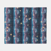 Dreamy Dolphin Pattern Fleecedecke (Vorderseite (Horizontal))