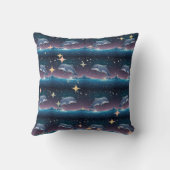 Dreamy Dolphin Pattern Print Kissen (Rückseite)