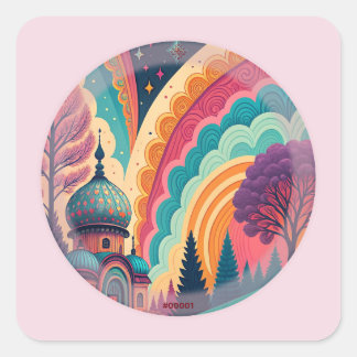 Dreamy Dome Rainbow Sticker - Anpassbar