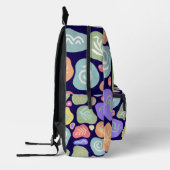 Dreamy Doodles - Vibrant Boho Nature Motif Design Bedruckter Rucksack (Links)