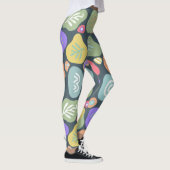Dreamy Doodles - Vibrant Boho Nature Motif Design Leggings (Rechts)