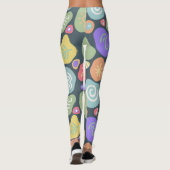 Dreamy Doodles - Vibrant Boho Nature Motif Design Leggings (Rückseite)