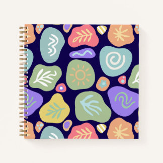 Dreamy Doodles - Vibrant Boho Nature Motif Design Notizblock
