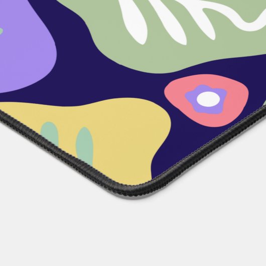 Dreamy Doodles - Vibrant Boho Nature Motif Design Schreibtischunterlage (Ecke)