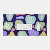Dreamy Doodles - Vibrant Boho Nature Motif Design Schreibtischunterlage (Tastatur & Maus)