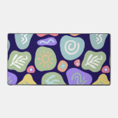 Dreamy Doodles - Vibrant Boho Nature Motif Design Schreibtischunterlage (Vorderseite)