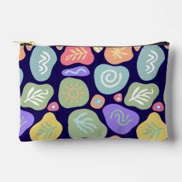 Dreamy Doodles - Vibrant Boho Nature Motif Design Zubehörtasche
