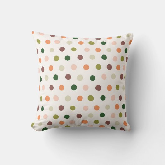 "Dreamy Dots" Farbenfroh & Fun Kids Polka Dot Art Kissen (Vorderseite)