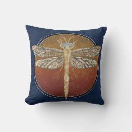 Dreamy Dragonfly “Messenger of Gilded Night” Kissen