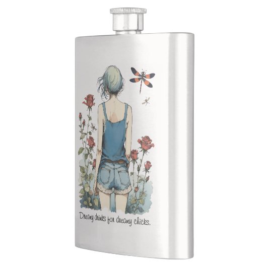 Dreamy Drinks For Dreamy Chicks Flachmann (Links)