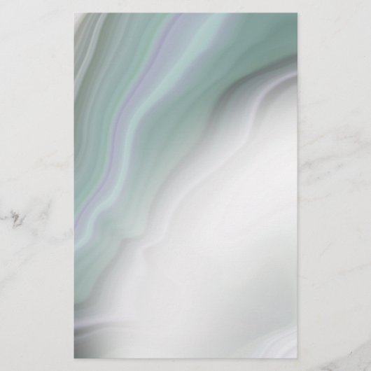 Dreamy Dusty Sage Agate Blank Stationery (Vorderseite)