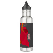 Dreamy Egyptian Collage - Red Orange Gray Edelstahlflasche (Rechts)