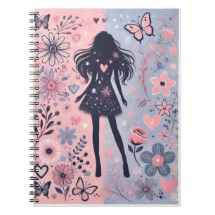 Dreamy Elegance: Pastel Fantasy Notebook Cover Notizblock