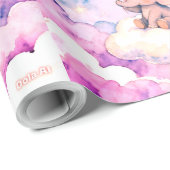 Dreamy elephant and stars giant wrapping roll geschenkpapier (Rolleneckpunkt)