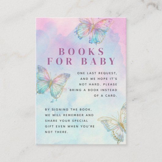 Dreamy Enchanted Butterfly Books for Baby Begleitkarte (Vorderseite)